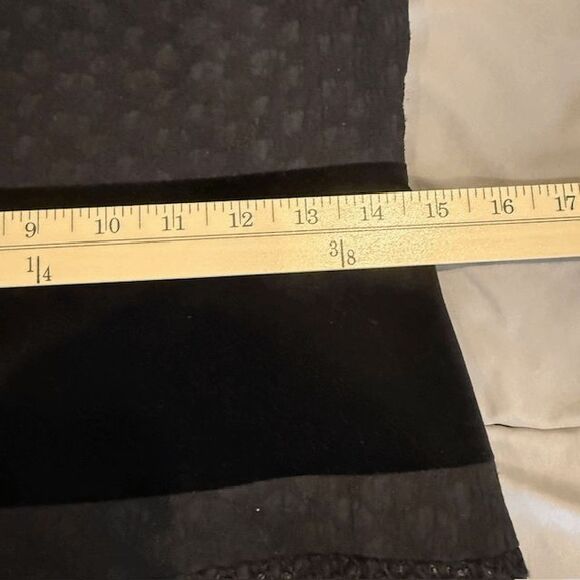 Piazza Sempione Textured Black Dress Velvet and Tweeded Back Zip Size 6 (IT 42) - Picture 14 of 16